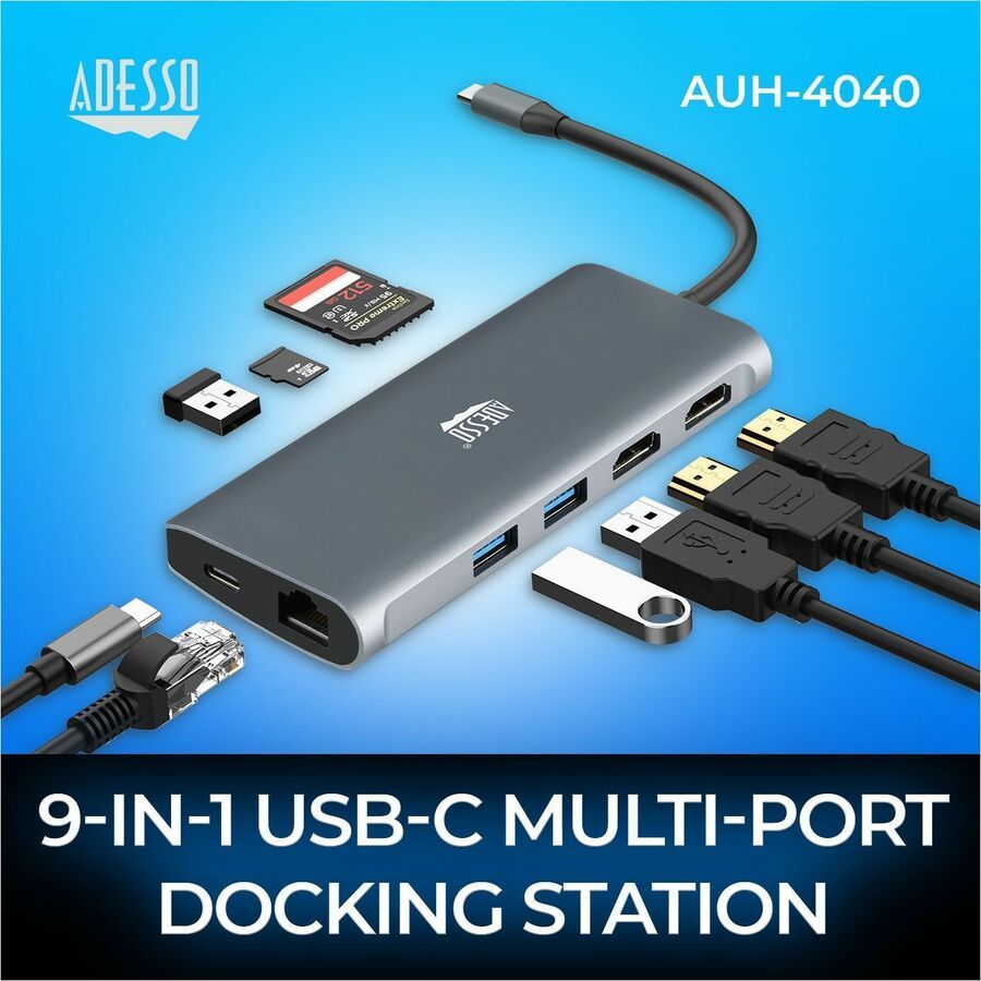 9IN1 USBC MULTIPORT DOCKING STN