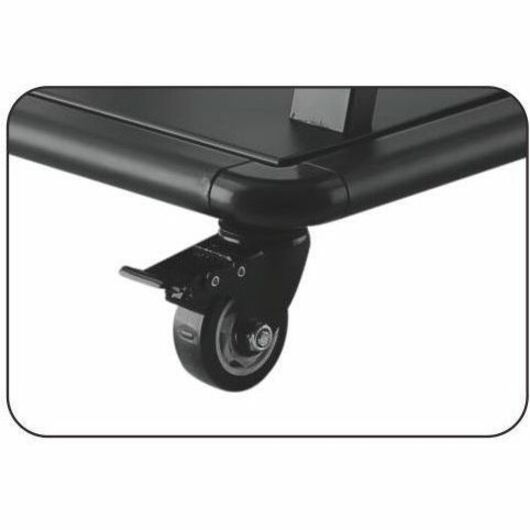 Mobile Stand with Middle Shelf