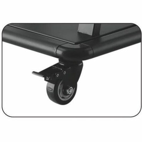 Mobile Stand with Middle Shelf