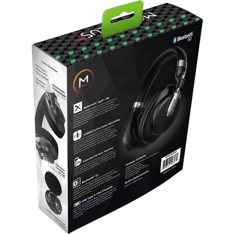 Morpheus 360 Verve HD Hybrid ANC Wireless Noise Cancelling Headphones HP9750HD - Bluetooth Headset with Microphone