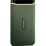 Transcend 1 TB Portable Solid State Drive - External - Military Green
