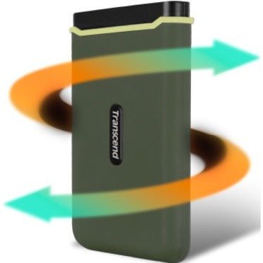 Transcend 1 TB Portable Solid State Drive - External - Military Green
