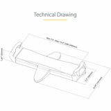 StarTech.com VESA Mount Adapter for Tablets 7.9 to 12.5in, Up to 2kg /4.4lb, 75x75/100x100, Universal Anti-Theft Tablet VESA Mount Clamp