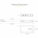 StarTech.com USB-C Multiport Adapter, 4K 60Hz HDMI (HDR), USB 3.2 Gen 2 10Gbps Hub (2xUSB-C/1xUSB-A), 100W PD Pass-Through, GbE, Mini Dock