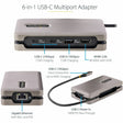 StarTech.com USB-C Multiport Adapter, 4K 60Hz HDMI (HDR), USB 3.2 Gen 2 10Gbps Hub (2xUSB-C/1xUSB-A), 100W PD Pass-Through, GbE, Mini Dock