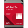 Western Digital Red Pro WD221KFGX 22 TB Hard Drive - 3.5" Internal - SATA (SATA/600) - Conventional Magnetic Recording (CMR) Method