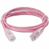 5FT PINK CAT6A SLIM UTP PVC