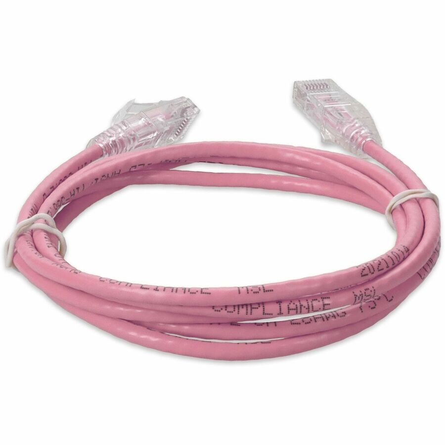 5FT PINK CAT6A SLIM UTP PVC