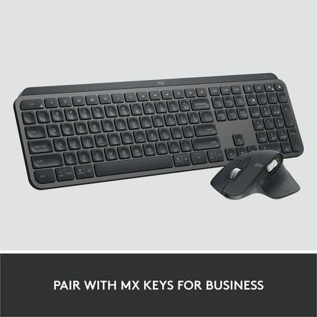 Logitech MX Master 3S for Business, Wireless Mouse with Quiet Clicks, 8K DPI, Logi Bolt USB Receiver, Graphite
