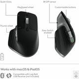 Logitech MX Master 3S for Mac - Wireless Bluetooth Mouse with Ultra-fast Scrolling, 8K DPI, Quiet Clicks, Space Gray