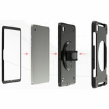 CTA Digital Protective Case with Built-in 360 Degree Rotatable Grip Kickstand & Pen Slot for Samsung Galaxy Tab A8 10.5&acirc;&euro; Tablet