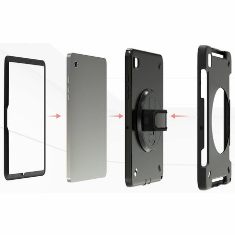 CTA Digital Protective Case with Built-in 360 Degree Rotatable Grip Kickstand & Pen Slot for Samsung Galaxy Tab A8 10.5&acirc;&euro; Tablet