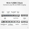 USBC Dual 4K 60Hz Dock 100W