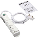 Eaton Tripp Lite Series Safe-IT UL 2930 Medical-Grade Power Strip for Patient Care Vicinity, 6 Hospital-Grade Outlets, Safety Covers, Antimicrobial, 15 ft. Cord, Dual Ground