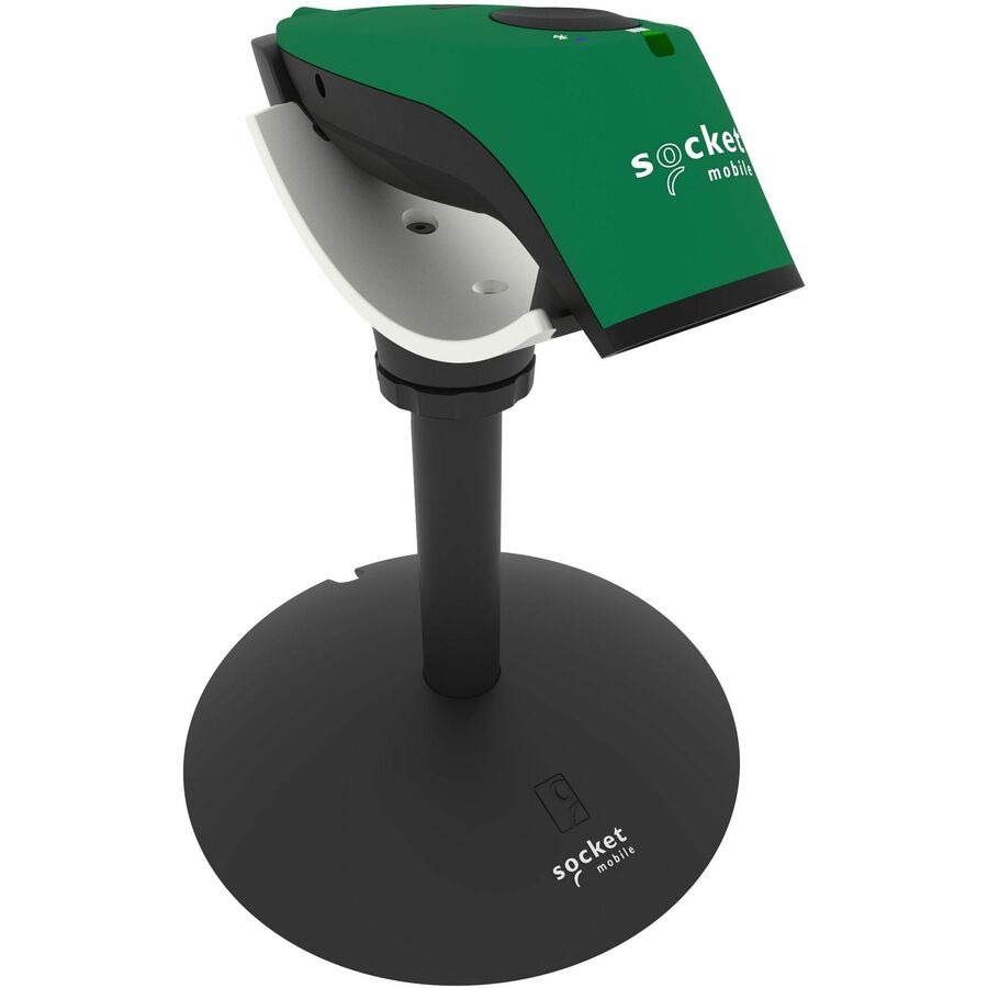 Socket Mobile SocketScan S720, Linear Barcode Plus QR Code Reader, Green & Black Dock