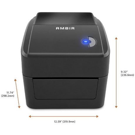 Ambir LP400-AD Desktop, Transportation & Logistic Direct Thermal Printer - Monochrome - Label Print - USB