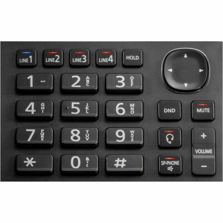 Panasonic KX-TGW420 DECT 6.0 1.90 GHz Corded/Cordless Phone - Desktop - Black