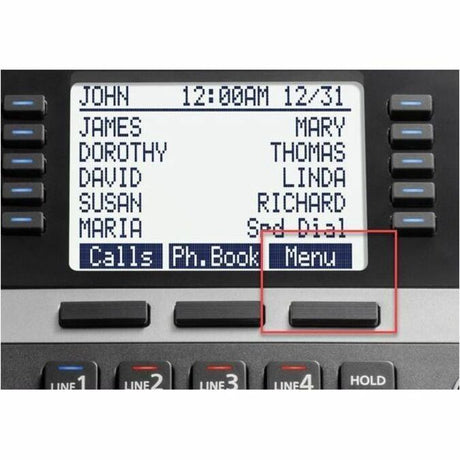 Panasonic KX-TGW420 DECT 6.0 1.90 GHz Corded/Cordless Phone - Desktop - Black