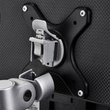 Atdec Modular AWMS-2-4640-F-S Desk Mount for Monitor, Flat Panel Display, Curved Screen Display - Silver