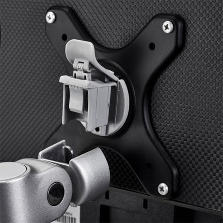 Atdec Modular AWMS-2-4640-F-S Desk Mount for Monitor, Flat Panel Display, Curved Screen Display - Silver