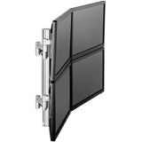 Atdec Modular AWMS-4-4675-H-S Desk Mount for Monitor, Flat Panel Display, Curved Screen Display - Silver