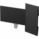 Atdec AWMS-2-D40-F-S Desk Mount for Flat Panel Display, Curved Screen Display, Monitor - Silver
