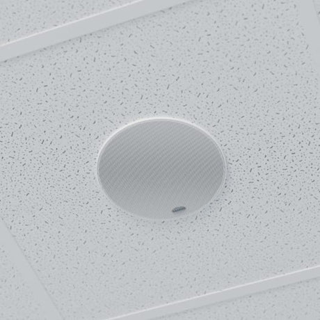 Vaddio EasyIP 2-way Ceiling Mountable, In-wall, Flush Mount, Recessed Mount Speaker - 25 W RMS - White - TAA Compliant
