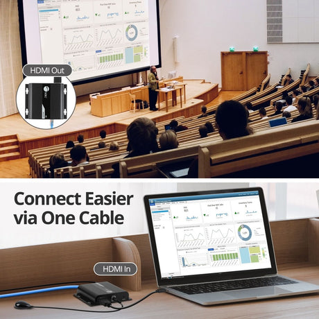 SIIG HDMI 4K30Hz HDbitT over IP Extender - 120m