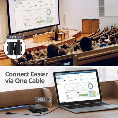 SIIG HDMI 4K30Hz HDbitT over IP Extender - Receiver