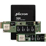 Micron 7450 PRO 3.84 TB Solid State Drive - M.2 22110 Internal - PCI Express NVMe (PCI Express NVMe 4.0 x4) - Read Intensive - TAA Compliant