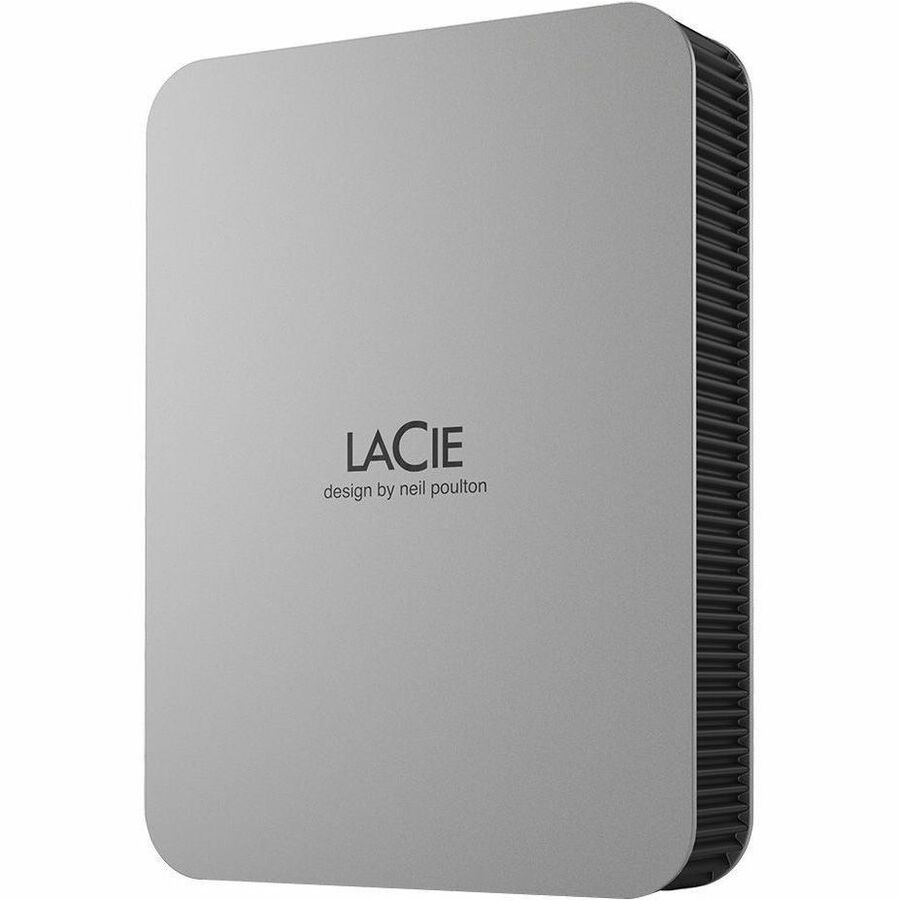 LaCie STLP2000400 2 TB Portable Hard Drive - External - Moon Silver