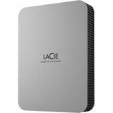 LaCie STLP2000400 2 TB Portable Hard Drive - External - Moon Silver