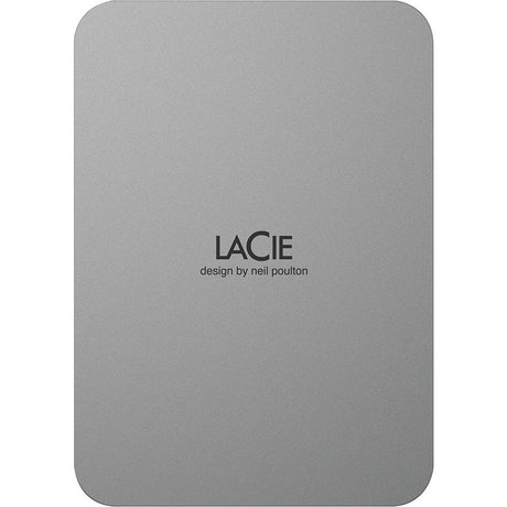 LaCie Mobile Drive STLP5000400 5 TB Portable Hard Drive - 2.5" External - Moon Silver