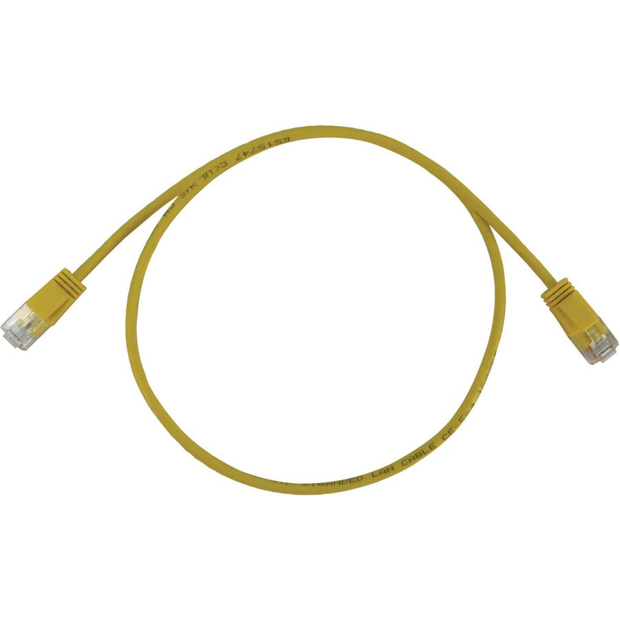 10FT CAT6A YELLOW M/M SNAGLESS