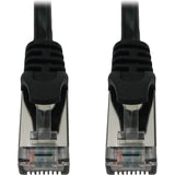 6FT CAT6A BLACK M/M SNAGLESS