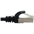 7FT CAT6A BLACK M/M SNAGLESS