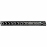 Eaton Tripp Lite Series 2.9kW Single-Phase Basic PDU with ISOBAR Surge Protection, 120V, 3840 Joules, 12 NEMA 5-15/20R Outlets, L5-30P Input, 15 ft. Cord, 1U Rack-Mount, TAA
