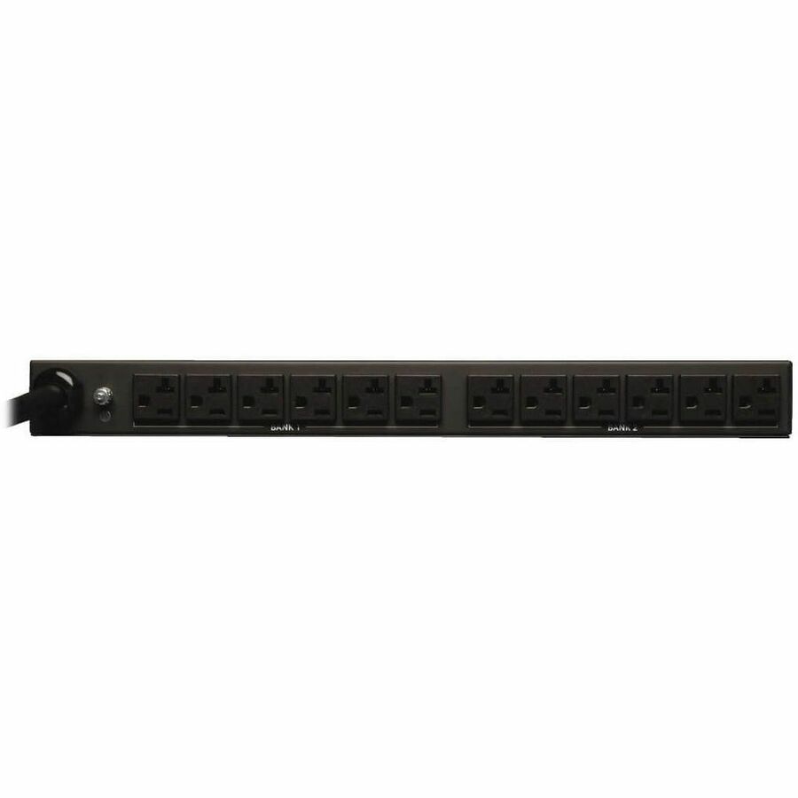 Eaton Tripp Lite Series 2.9kW Single-Phase Basic PDU with ISOBAR Surge Protection, 120V, 3840 Joules, 12 NEMA 5-15/20R Outlets, L5-30P Input, 15 ft. Cord, 1U Rack-Mount, TAA