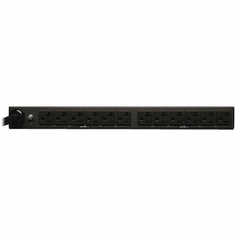 Eaton Tripp Lite Series 2.9kW Single-Phase Basic PDU with ISOBAR Surge Protection, 120V, 3840 Joules, 12 NEMA 5-15/20R Outlets, L5-30P Input, 15 ft. Cord, 1U Rack-Mount, TAA