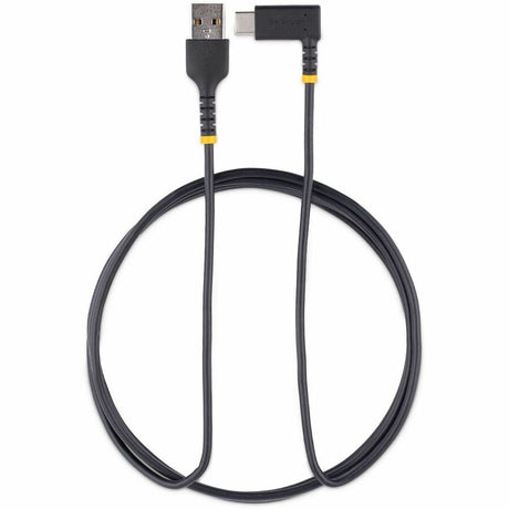 StarTech.com 6tf (2m) USB A to C Charging Cable Right Angle, Heavy Duty Fast Charge USB-C Cable, Durable and Rugged Aramid Fiber, 3A
