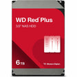 WD Red Plus WD60EFPX 6 TB Hard Drive - 3.5" Internal - SATA (SATA/600) - Conventional Magnetic Recording (CMR) Method