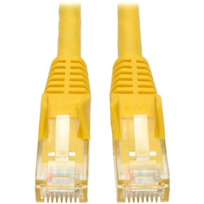 Eaton Tripp Lite Series Cat6 Gigabit Snagless Molded (UTP) Ethernet Cable (RJ45 M/M), PoE, Yellow, 14 ft. (4.27 m)