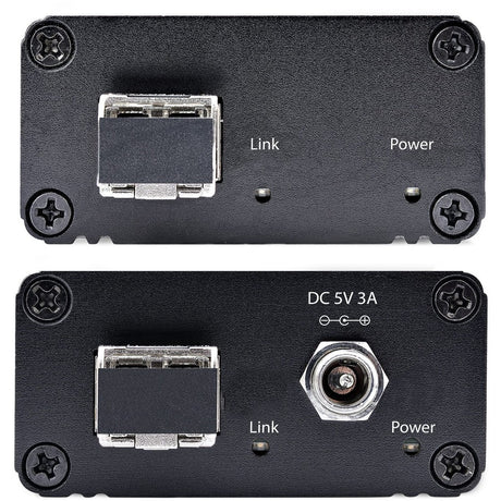 StarTech.com 2-Port USB 3.0 Extender over OM3 Multimode Fiber, LC/LC, 2x 5Gbps USB-A Hub, 350m (1150ft), Durable USB Fiber Optic Extender