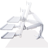 SIT STAND MONITOR ARM STANDING