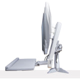SIT STAND MONITOR ARM STANDING