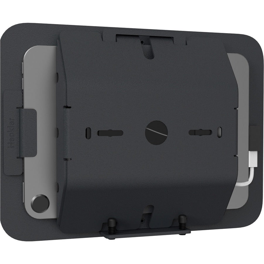 Heckler Design Wall Mount for iPad mini (6th Generation), Gang Box, Mounting Box, Power Adapter, Network Adapter - Black Gray