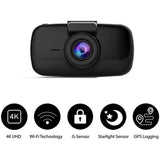 myGEKOgear by Adesso Orbit 960 4K UHD Dash Camera, APP for Instant Video Access, GPS Logging, Wide Angle View, FCWS & LDWS, 16GB SD Card Included, G-Sensor