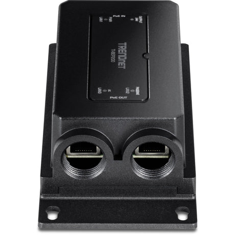 TRENDnet 2-Port Industrial Outdoor Gigabit PoE Extender, Hardened IP67 Extreme Temperature Rated Housing, Extends 100m for Total Distance up to 200m (656 ft.) for up to 2 Devices, Black, TI-BEP200