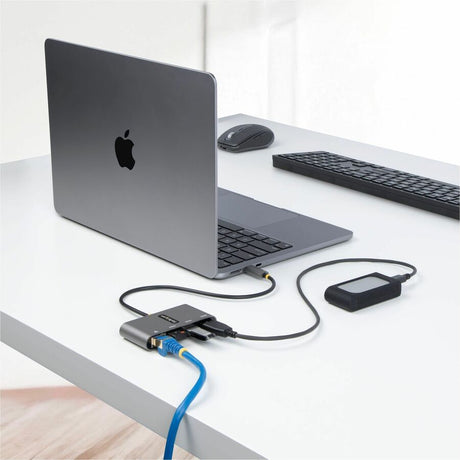 3 PORT USB C HUB WITH ETHERNET