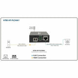 Eaton Tripp Lite Series Gigabit Multimode Fiber to Ethernet Media Converter, PoE+ - International Power Cables, 10/100/1000 LC, 850 nm, 550 m (1,804 ft.)